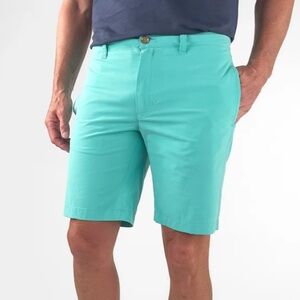 Taylor Vintage Turquoise Hybrid 9" Drawstring Men Stretch Walking Short Size 42